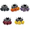 Reusable Rose Flower Witch Crowns Halloween Party Headwear Lightweight Child Costume Decoration