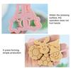 Charming Christmas Baking Accessories Christmas Cookie Stamps Christmas Cookie Cutter Set with 3d Mini for Baking for Holiday