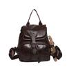 Fashion bag cover backpack women 2025 simple shoulder large capacity trend beautiful travel backpack