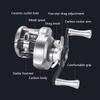 Fishing Reel Casting Reel Baitcaster 7.6:1 High Speed Reel with Magnetic Brake for Left Hand