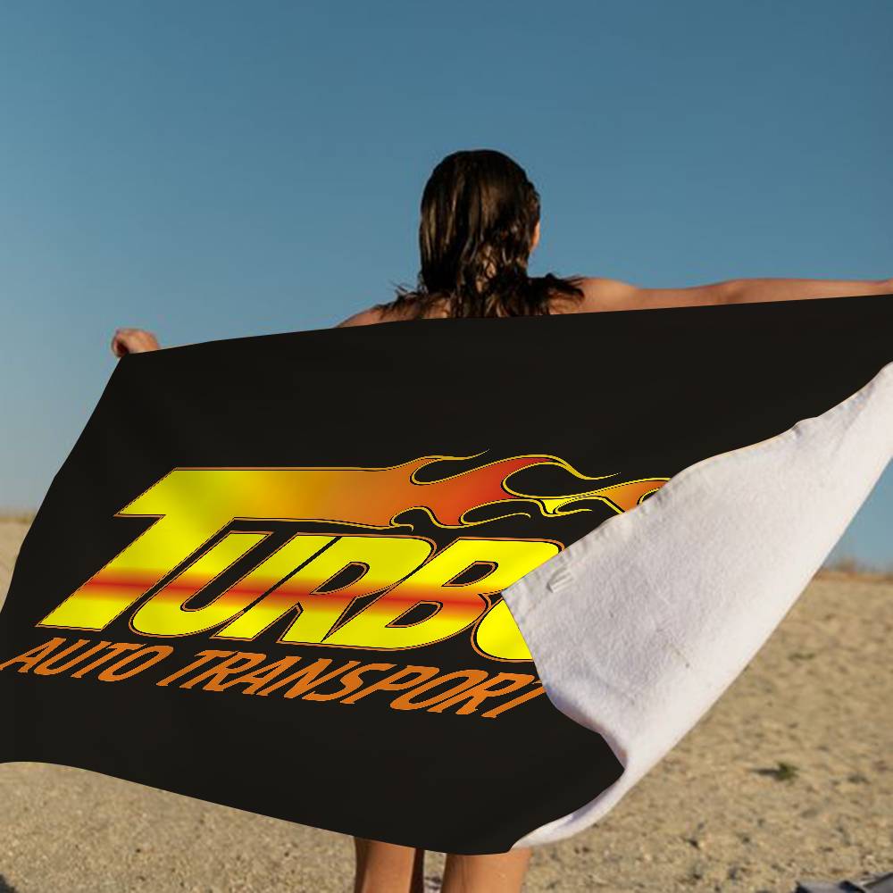 T-Turbo Logo Badetuch Mikrofaser Weich Wasserabsorbierend Atmungsaktiv Für Mädchen Kinder Dekorativ Cartoon Strandtuch