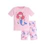 Girls' Pure Cotton Cartoon Pajamas - Spring/Summer 2025, Short Sleeve, European & American Style Baby Homewear.