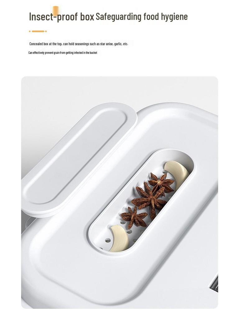 Sealed Grain Storage Bin - Insect and Moisture Proof Rice and Flour Container