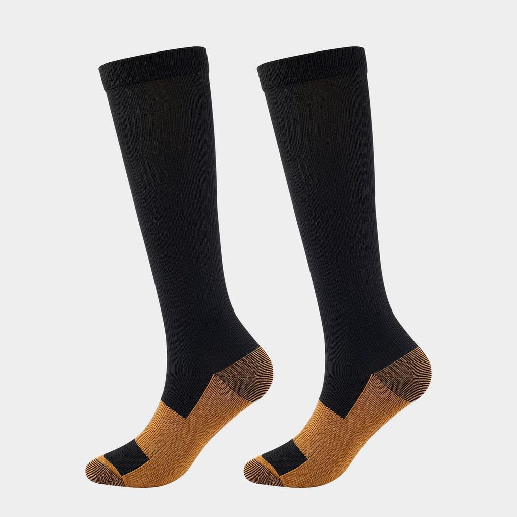 Compressocks High-Elastic Copper Fiber Socks Long Compression Socks Nylon Outdoor Sports Socks Calf Length