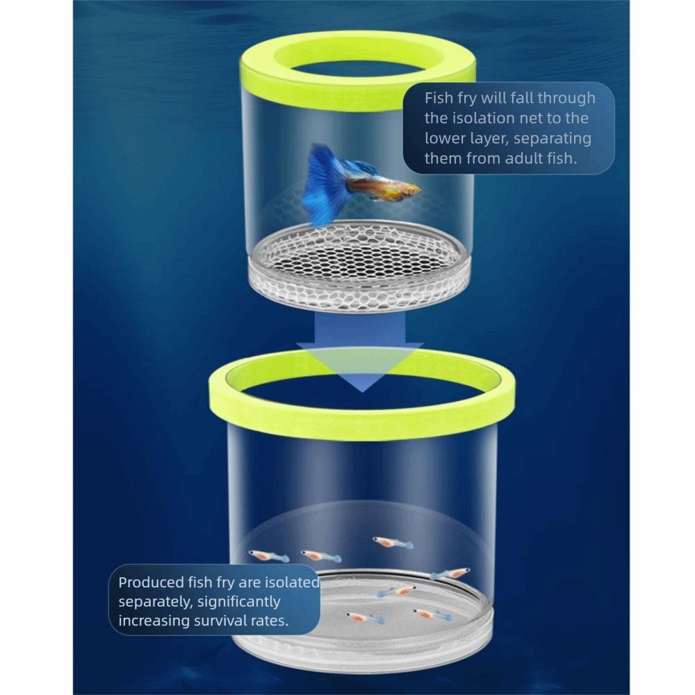 2Pcs Suction Cup Fish Breeding Isolation Box Fish Tank Hatching Incubator  Hatching Equipment