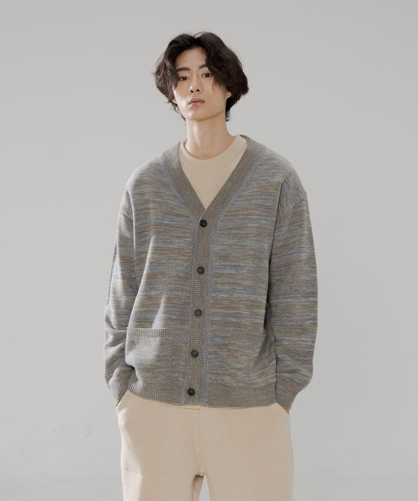 Testament Color Mix Cardigan (Gray)