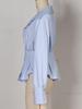 Trendy Women's European & American Striped Long-Sleeve Shirt - Niche Spring/Autumn Design