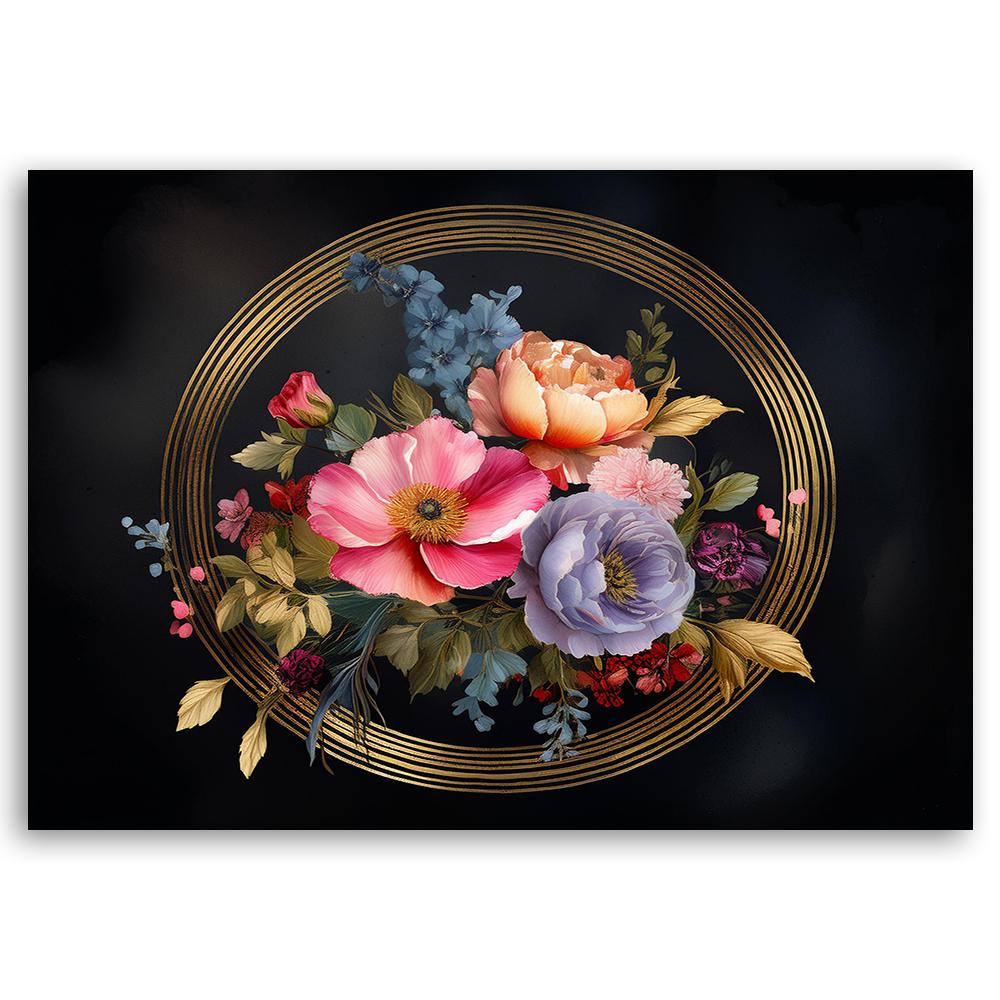 Canvas Print, Nature Foliage Flower Golden