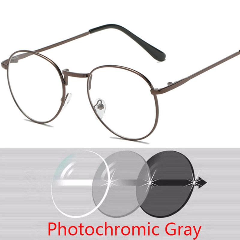 Retro Reading Glasses Men And Women Brand Designer Round Optical Eyewear Trend Metal Glasses +50 +75 +100 +150 +200 +300 To +600
