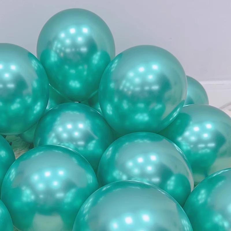 Thickened Blue and Gold Silver Balloons for Birthday and National Day Decorations