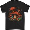 Men's Dachshund Dog T-shirt with Mushrooms 100% Cotton