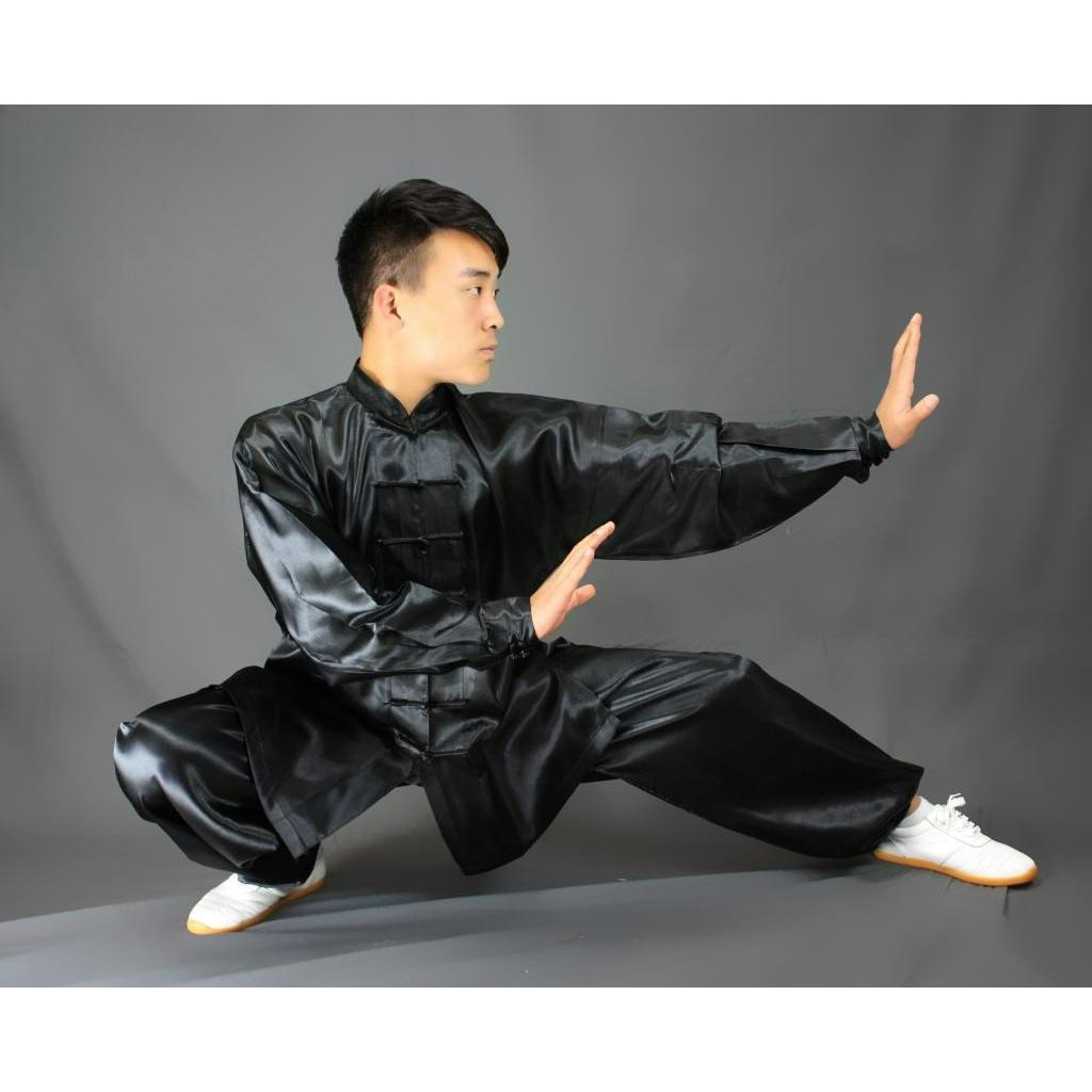 

Tai Chi Clothing Training Clothing Spring and Summer Morning Exercise Clothing Performance Clothing Martial Arts Clothing Men s and Women s Suits 180 чорний