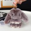 Imitation Otter Rabbit Fur Keychain: Cute Play Dead Rabbit Pendant for Bags & Phones