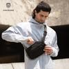 Kingsons Urban Ride Lite Sling Herren Damen Brusttasche Kleine Umhängetasche 420D Nylon Wasserdicht Minimalistisch Reisen Leicht