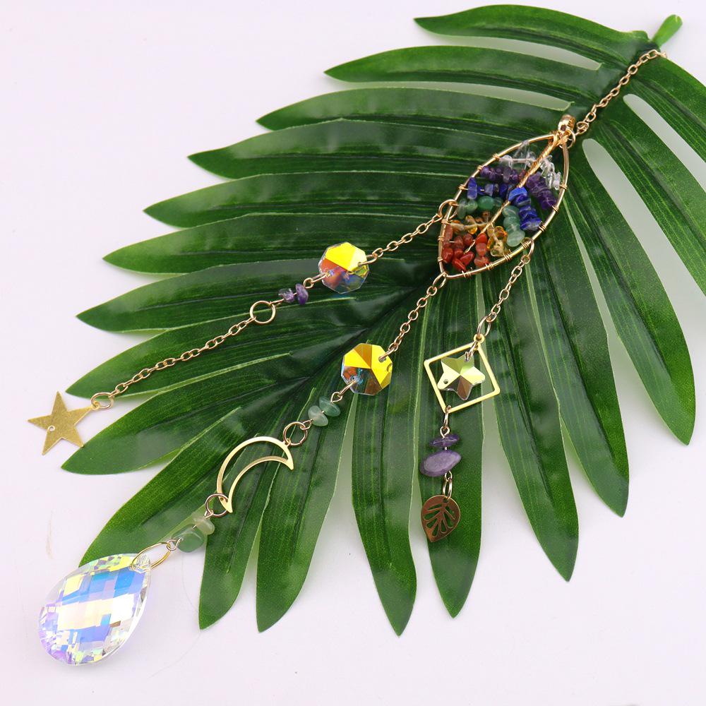 Crystal Tree of Life Rainbow Sun Catcher Pendant