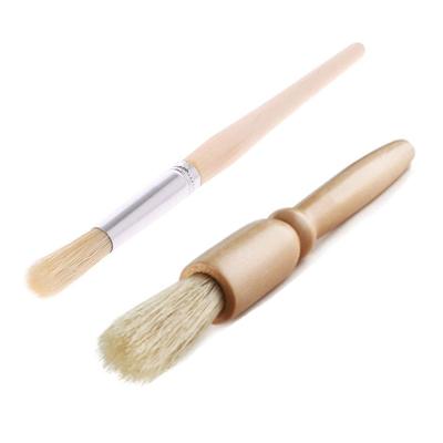 [YFFSFDC] Coffee Mill Cleaning Brush, Coffee Grinder Brush, Easy To Clean, Wooden Brush, Set of 2, Available In 2 Sizes