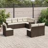VidaXL Garden Lounge Set with Cushions 8 Pcs, Sofas with Adjustable Feet, Outdoor Furniture Set Patio Terrace, 3251410