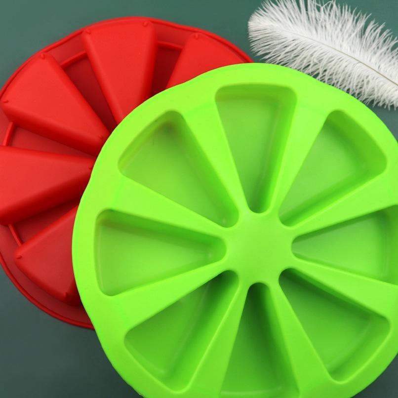 8-trójkątne okrągłe silikonowe formy do ciasta puszki ciasto Muffin Pizza blacha do pieczenia