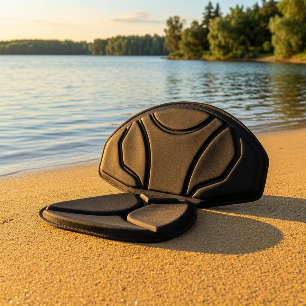 EVA Kayak Seat Cushion Supportive with Backrest Long-Lasting