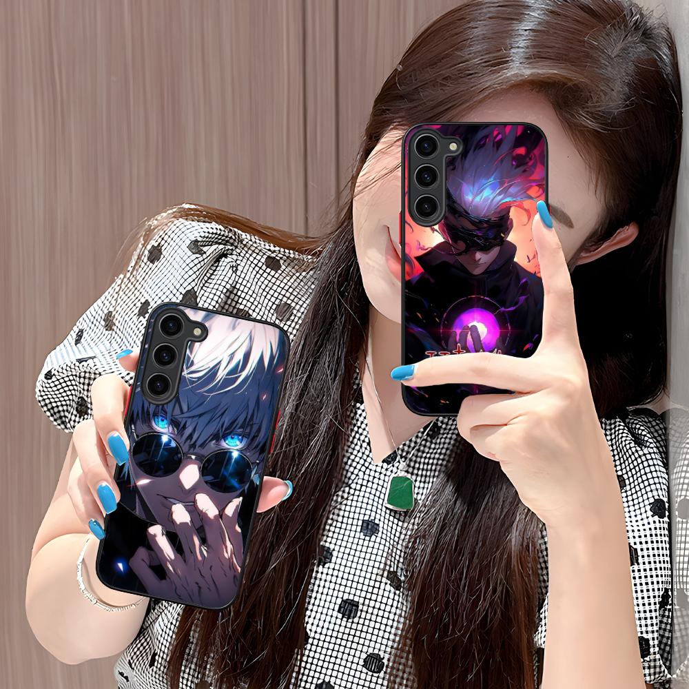 Jujutsu Kaisen Satoru Gojo Silikonové pouzdro na mobilní telefon pro Samsung Galaxy S26 S25 S24 S23 S22 S21 Plus FE Ultra Barevný kryt