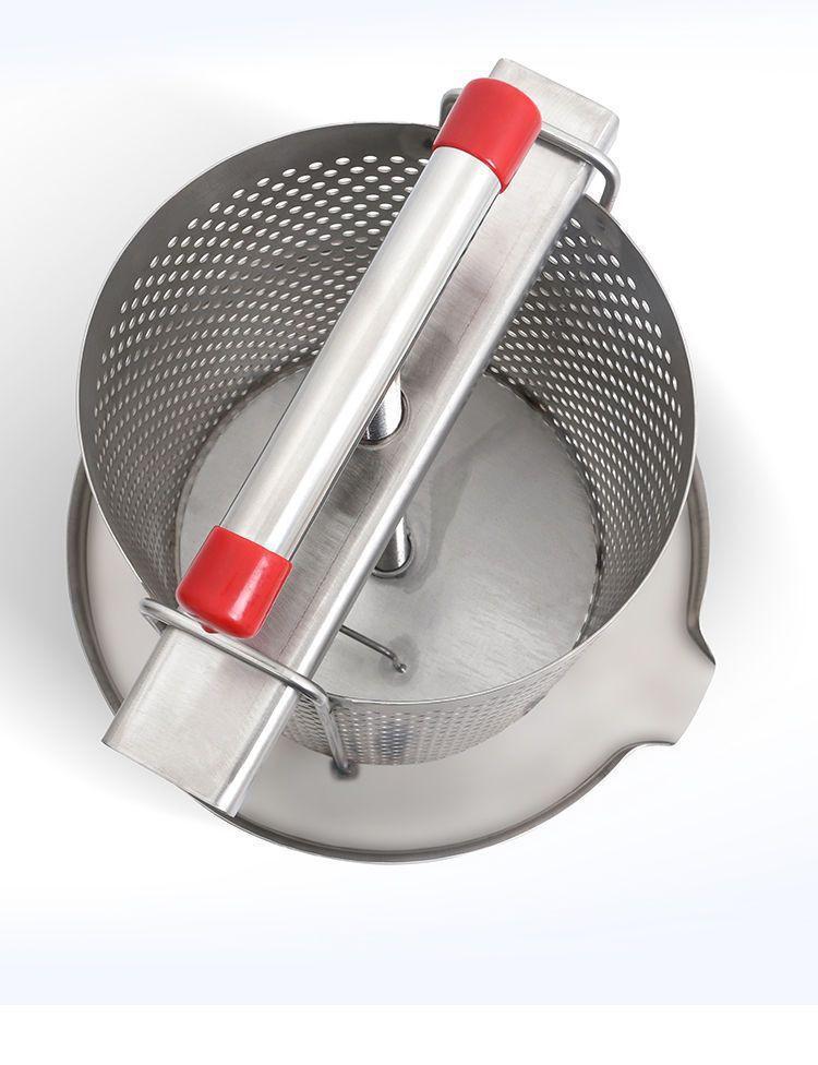Stainless Steel Small Household Honey Wax Press & Juicer.