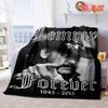 Lemmy Forever 1945-2015 Rockstar Porträt Schwarz Weiß Vintage Druck Weiche Flanell Decke Leicht Warm Sofa Couch Bett Wohnkultur Überwurf