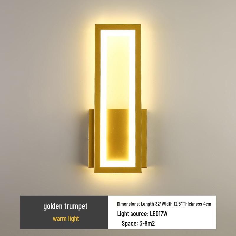 Modern LED Wall Lamp: Sleek Design for Bedroom, Living Room, and Hallway