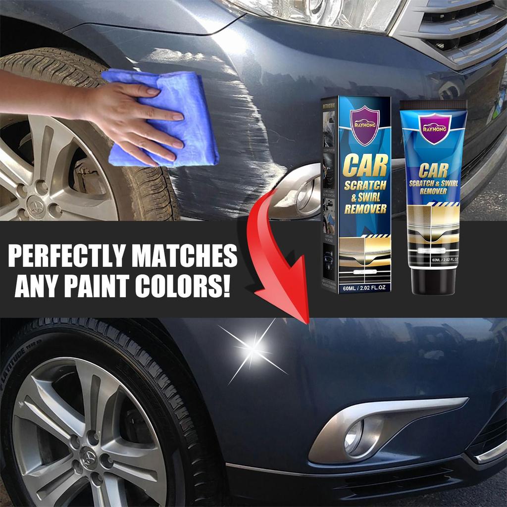 Rayhong Car Scratch Repair Cream Suitable for Car Maintenance Scratch Removal Polishing Varnish Wide Adaptability Simple Operation Restore Luster 1PC