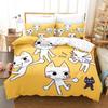 Cute Inoue Toro Bedding Set Single Twin Full Queen King Size Bed Set Adult Kid Bedroom Duvet Cover Sets 3D Anime Bed Sheet Set