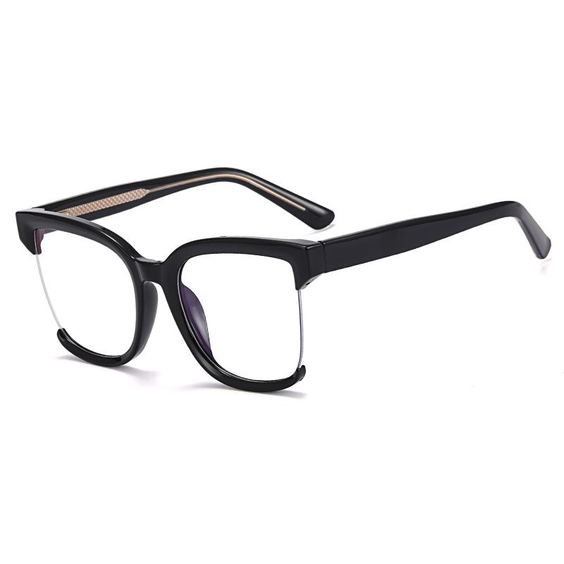 New Arrival Fashion Color Square Prescription Eyewear Optical Frames Spring Hinge Luxury Women Blue Light Blocking Glasses Fashion
