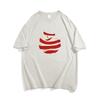 White Cotton Apple Short-sleeved T-shirt Women's Summer New Design Sense Niche Loose American Half-sleeved Top Trendy