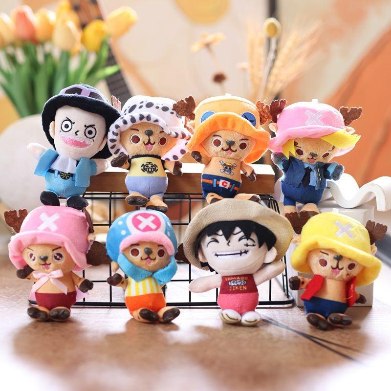 Anime One Piece Toy Keychain Cute Chopper Luffy Figure Collectible Teens For