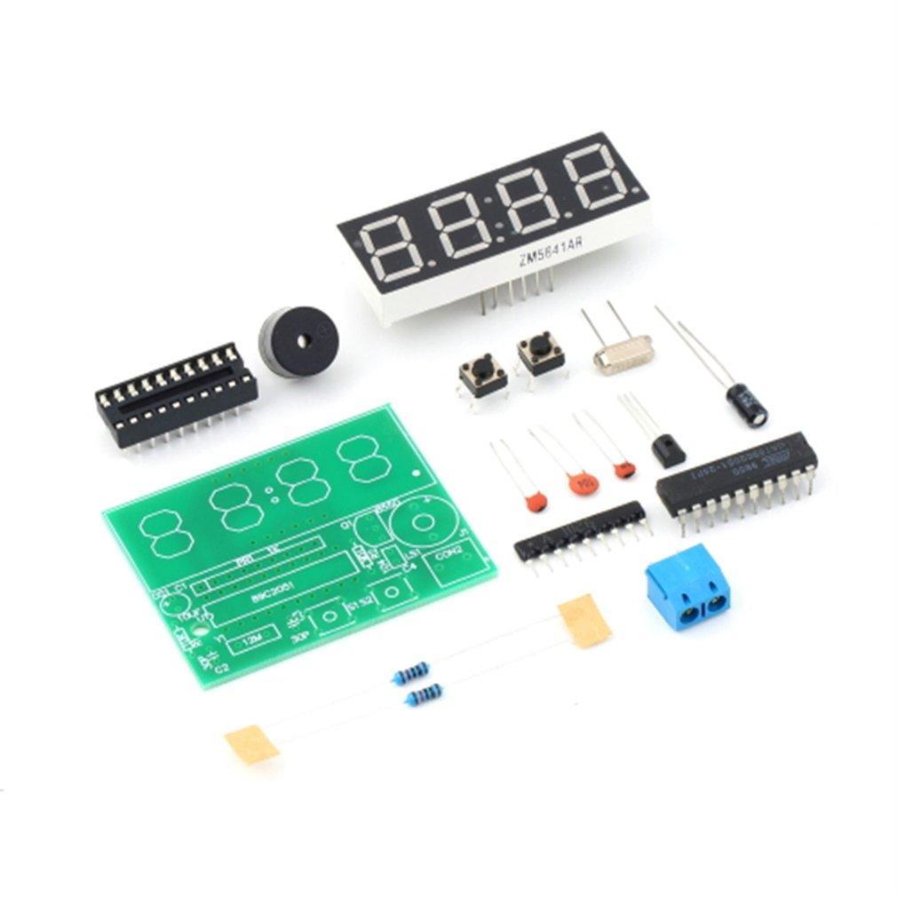 AT89C2051 Digital 4 Bits Electronic Clock Electronic Production Suite DIY CA NEW