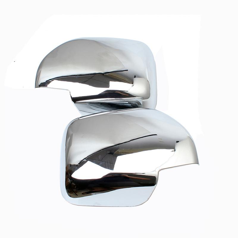 ABS Chrome Rearview Mirror Cover Trim 2pcs For Toyota Land Cruiser 100 LC100 1998-2007 Door Mirror Cover Overlay Panel Frame