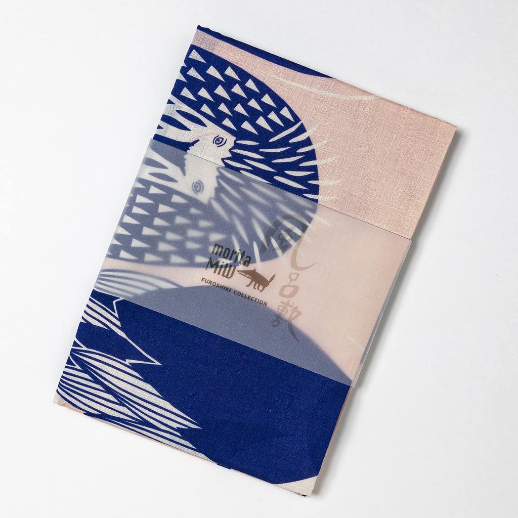 Kusunokibashi Monori Furoshiki Nachtreiher am Fluss Hergestellt in Japan [moritaMiW] (Einwickeltuch) - [M-68384-00-5]