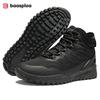 BAASPLOA Women's Winter Waterproof  Warm Plush New Women's Cotton Shoes Winter High Top Cotton Shoes Snow Boots Outdoor Hiking Boots