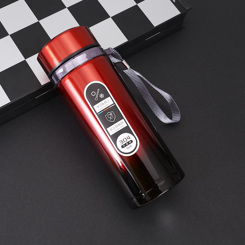 304 Stainless Steel Large-Capacity Insulated Water Cup with Smart Temperature Display and Handle