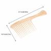 Plastic Material Wide Tooth Comb Ergonomic Handle Large Comb Hairstyle Comb  For Styling
