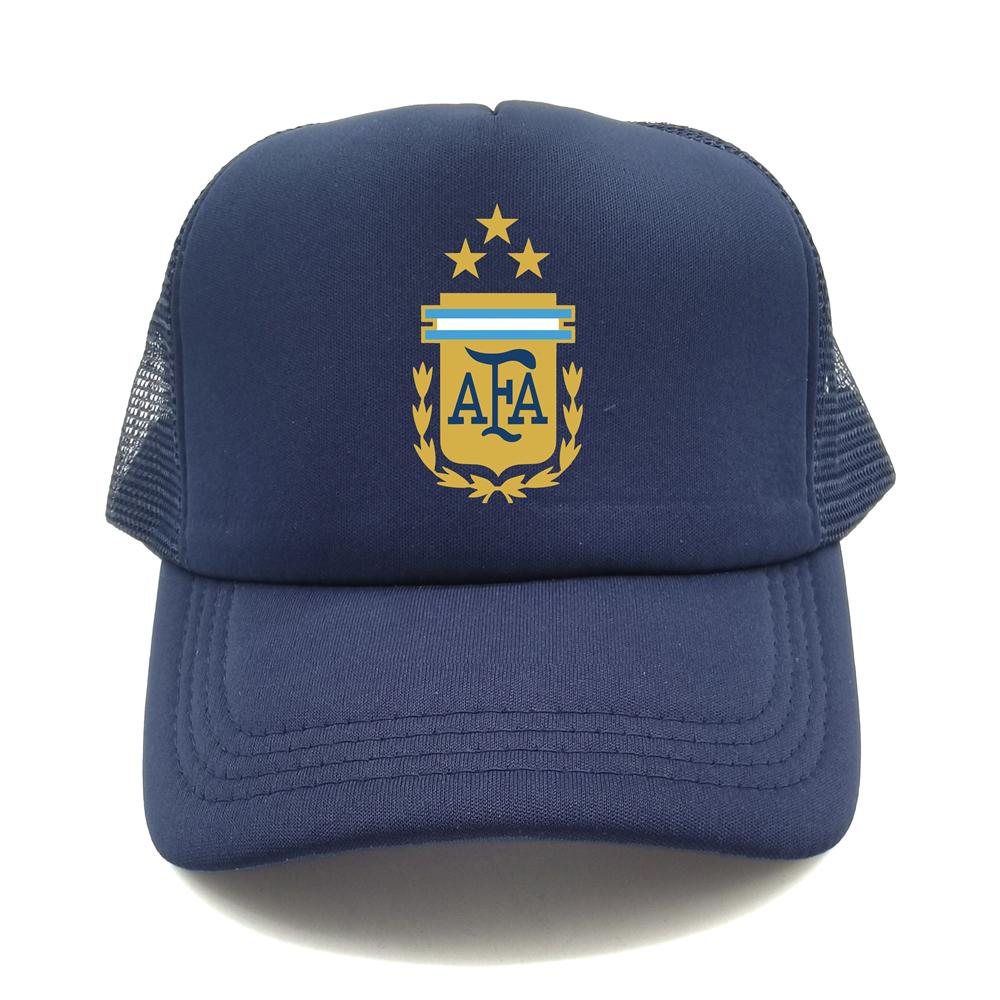 Gorras de Camionero Argentinas Unisex Gorra de Béisbol Fresca de Verano Unisex Malla Red Argentina 3 Estrellas Gorras