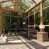 Garden Furniture Set - Contemporary - Grey - 6 Pieces - Woven Resin - Comfortable Cushions