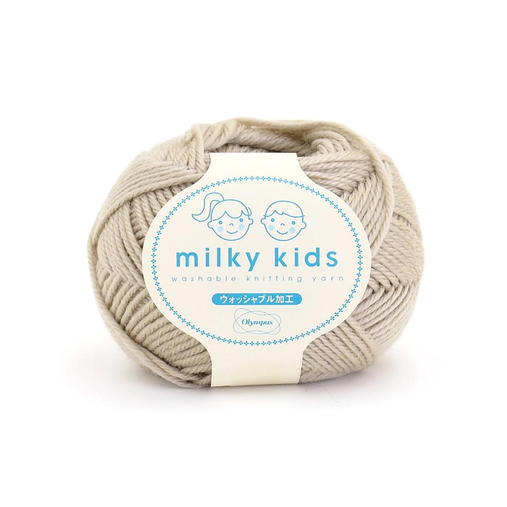 Olympus Milky Kids Medium 98m Yarn, Weight, Col. 52, Beige, 40g, Approx.