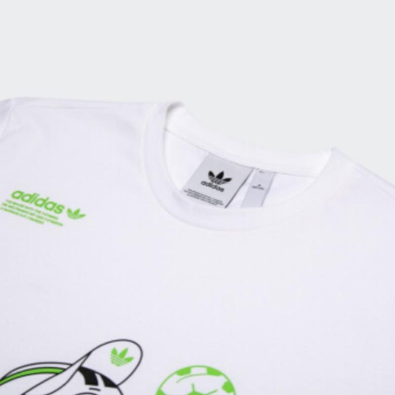 Men's T-Shirt Adidas Originals Fun Graphic T2 T Shirt Men's Pink White