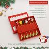 Christmas Cutlery Gift Set Stainless Steel Spoon Home Gift Spoon Set Gift Box Santa Claus Reindeer Coffee Spoon Dessert Spoon