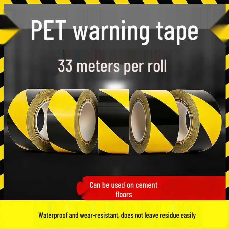 Dexia Black-Yellow Reflective Safety Warning Tape