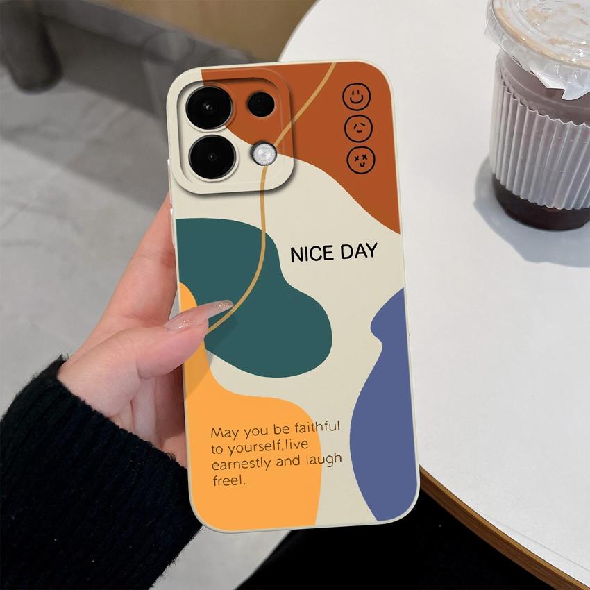 Cover Case For Oppo Realme 5 6 7 10 8 9 Pro Plus A5X K13 A5 Fashionable Checkered Patterns Liquid Silicone Anti Slip Housing For Oppo Cellphone Casing