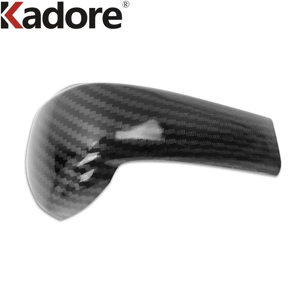 For Mazda CX-3 CX3 2017 2018      2024 Carbon Fiber Car Gear Shift Knob Head Cover Trim Interior Accessories