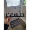Classic Metal LOVE YOU BYE Sign Geometric Wall Art Living Room Home Decor Unique Valentine's Day Gift Idea