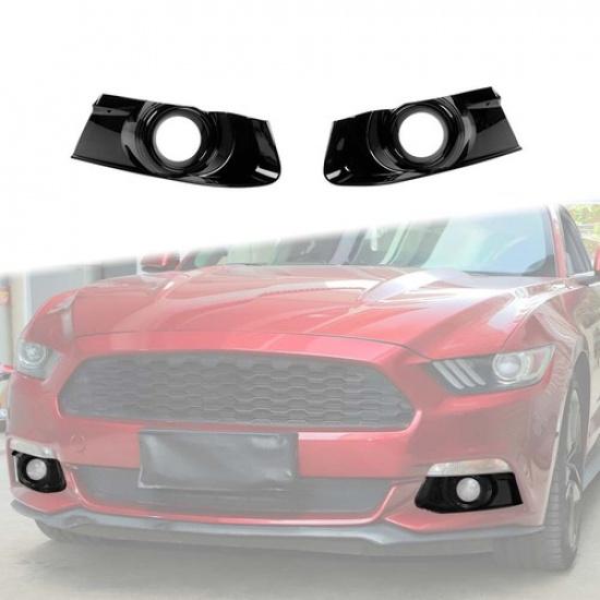 Front Bumper Fog Light Cover Decorative Trim Accessories for Ford Mustang 2015+
