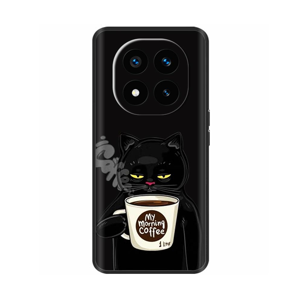 Cute Cat Panda Case For Xiaomi Redmi Note 14 Pro Case Phone Back Cover Soft Liquid Silicone Casing For Redmi Note14 14Pro 4G 5G