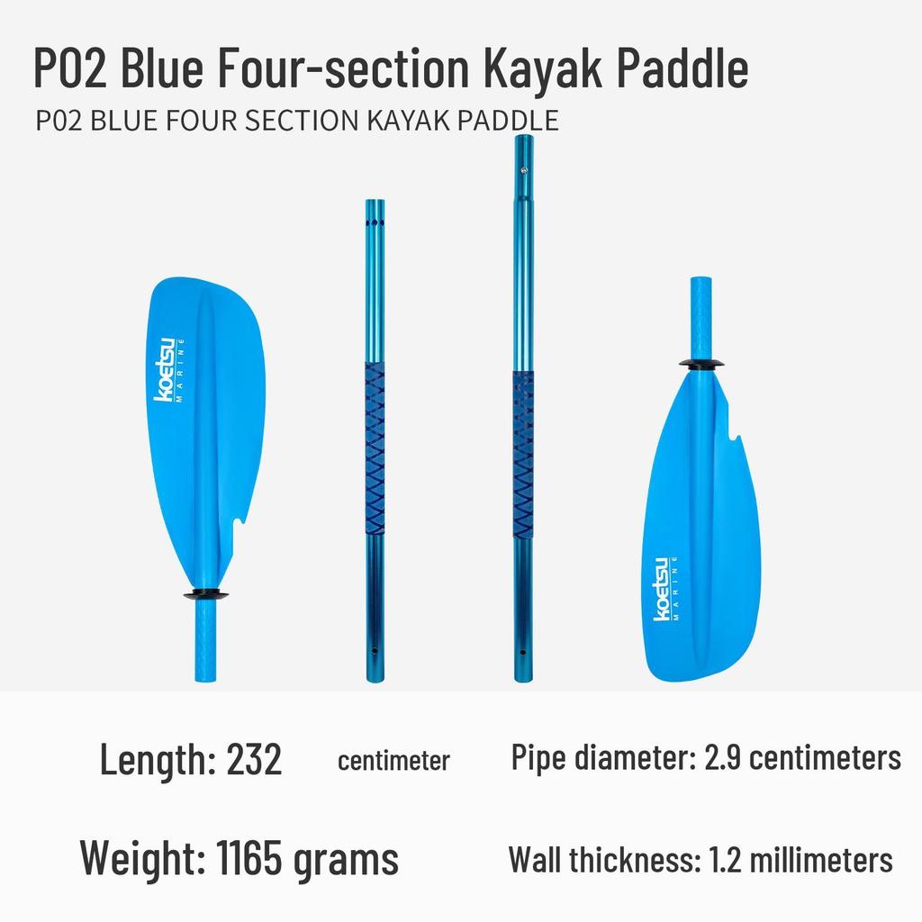 KOETSU Surf Paddleboard Dual-Use Aluminum Paddle: Single/Double Head Kayak & Paddleboard Paddle